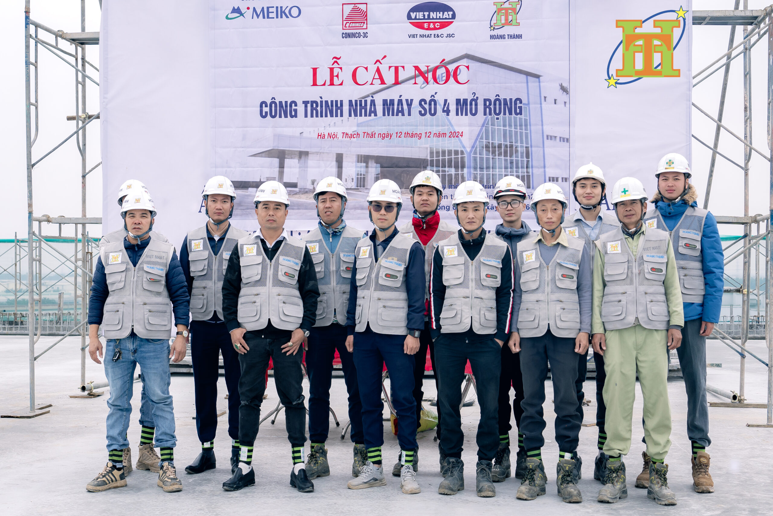 LỄ CẤT NÓC CÔNG TRÌNH NHÀ MÁY TẠI THẠCH THẤT – HÀ NỘI